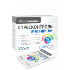 Вітамінаріум Стресконтроль магній + В6 порошок по 3,5 г №30 в саше