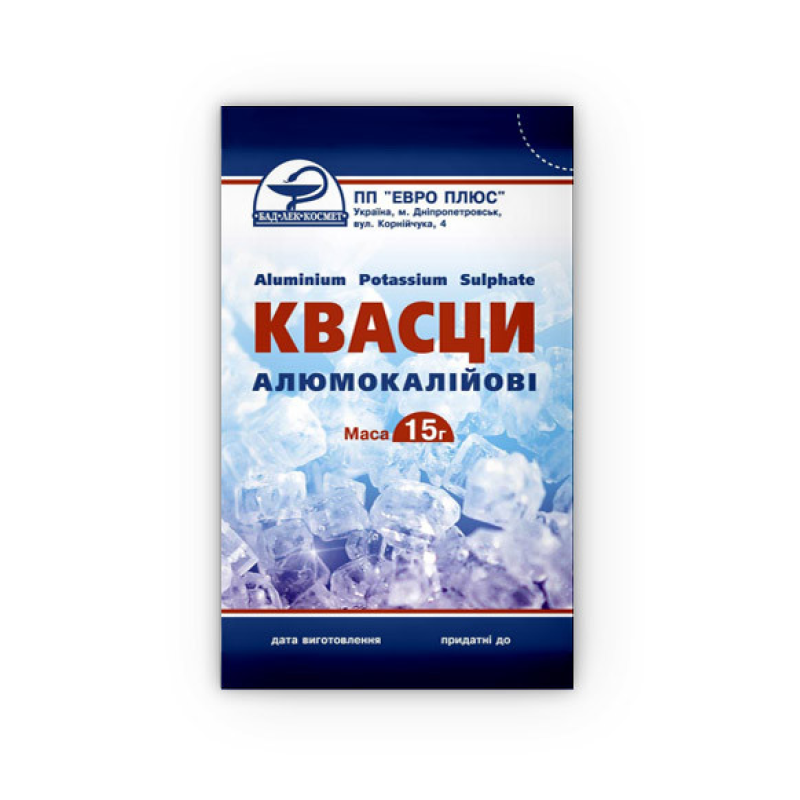 Галун алюмокалієвий 15г.