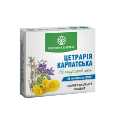 Цетрарія Карпатська Дієтична добавка таблетки №60
